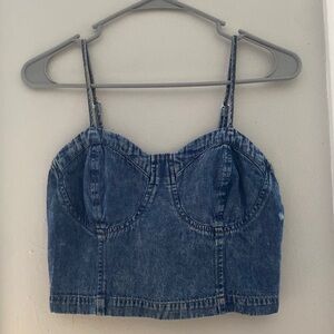 Denim Crop Top